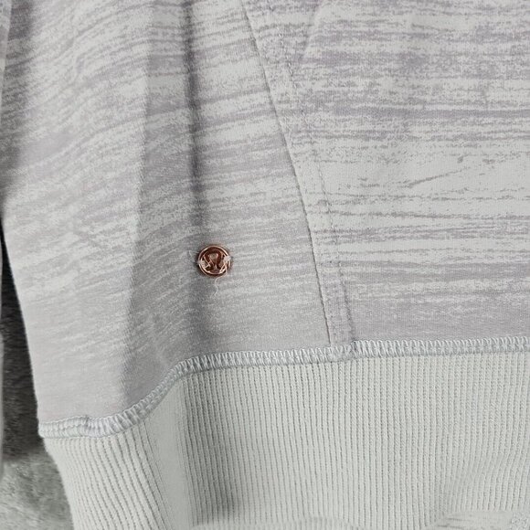 Lululemon Mul Bundle Wrap Womens Size 2 Gray Asymmetric Zip Jacket Athleisure - Picture 8 of 8